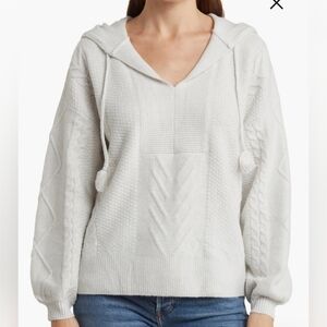 Industry Cable Stitch Hoodie Sweater